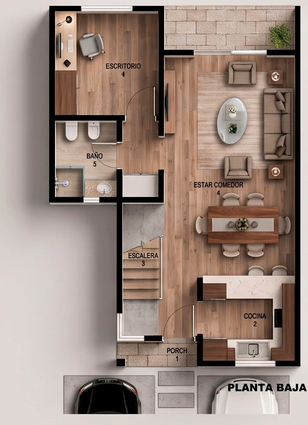 Planta baja del dúplex